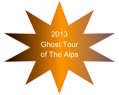 

2013 
Ghost Tour
of The Alps 